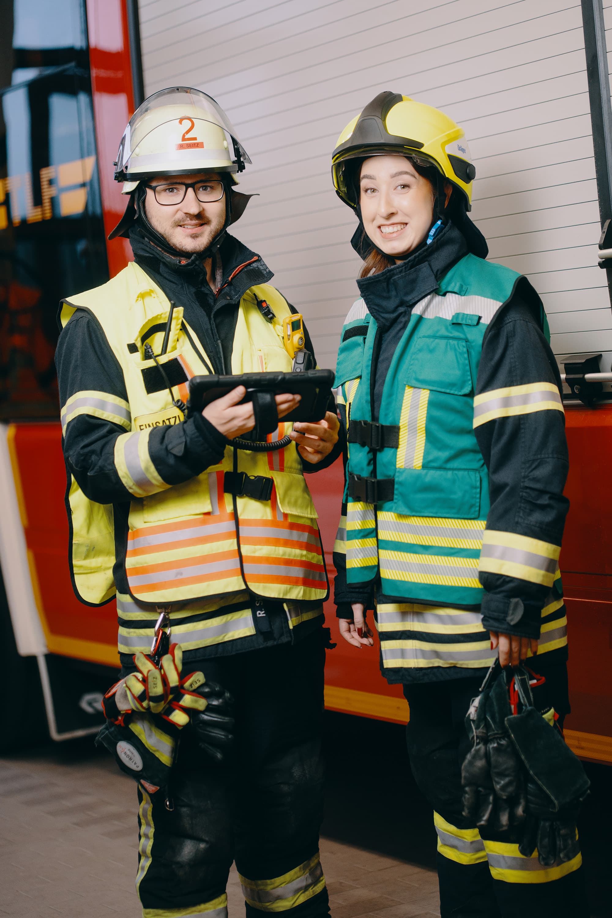 Feuerwehrleute im Einsatz